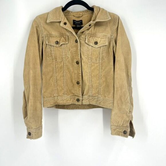 American Eagle Tan Corduroy Jacket medium - Picture 1 of 6